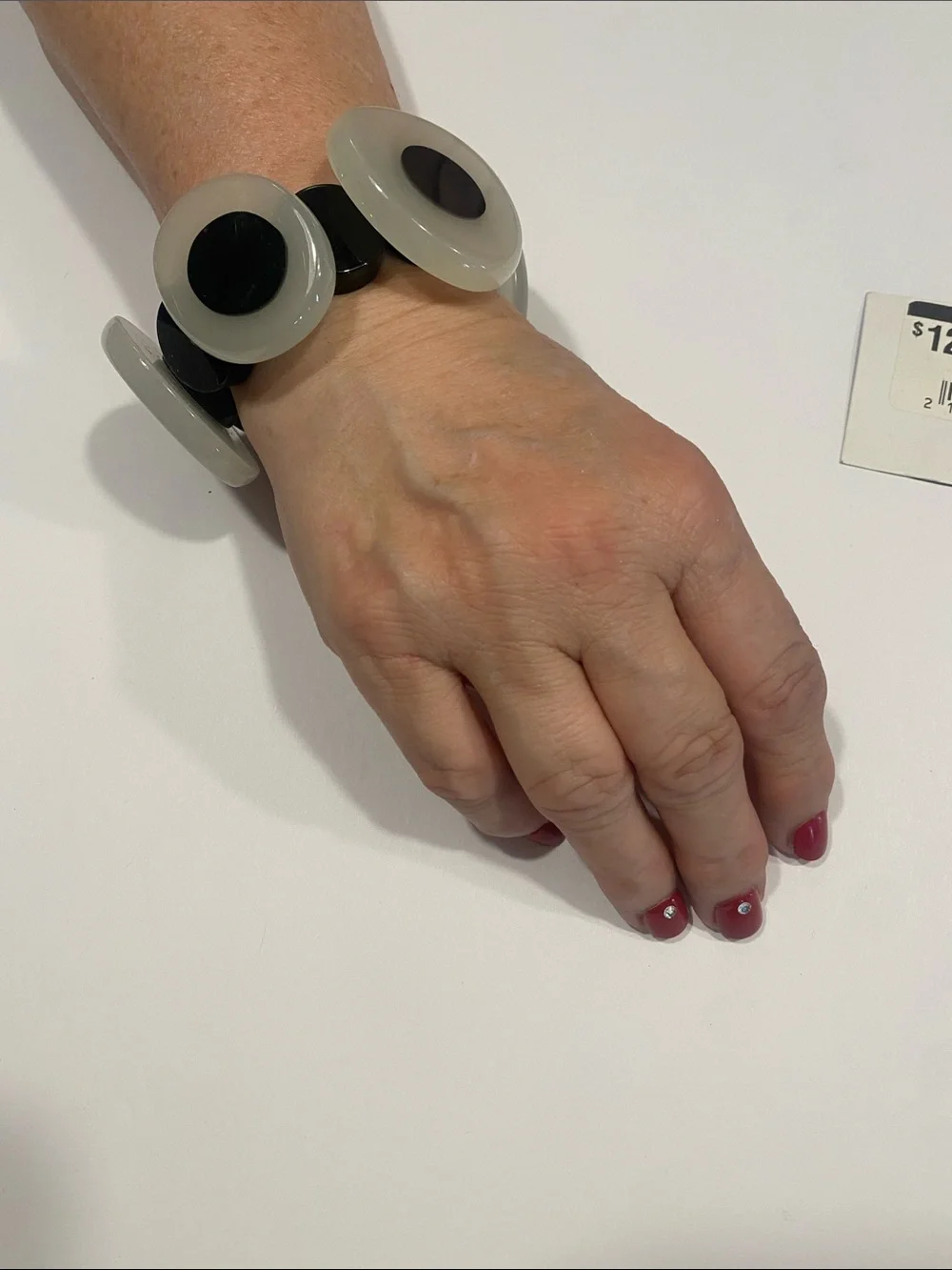 Black and White Fashion Smart Bracelet - Brand Unknown(stretch bracelet modern)